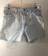 Vintage Orange Tab levis Cut Off Shorts Size 32