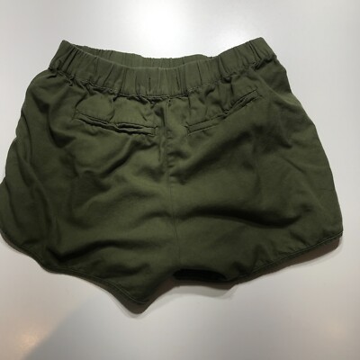 Madewell Army Green Flex Waistband Casual Petal Slit Pull On