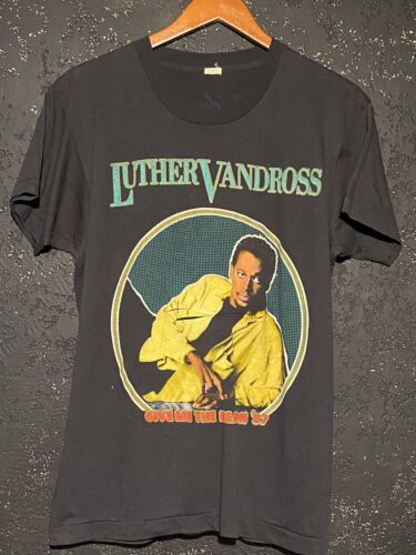 80s Luther Vandross Vintage Rap Tee L - image 1