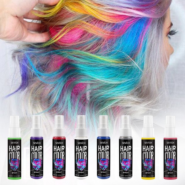 Temporary Hair Colour Spray Wash Out Party Fancy Dress Colours Assorted Dye Temporary Hair Colour Spray Wash Out Party Fancy Dress Colours Assorted Dye