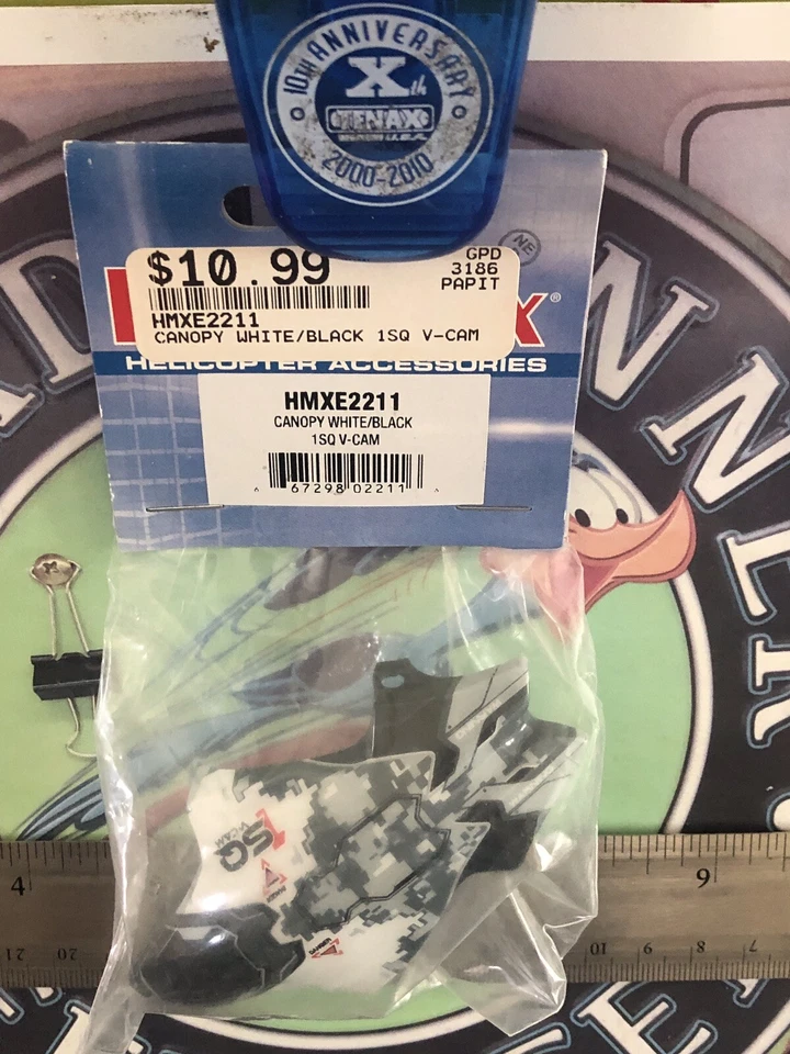1SQ V-Cam Quadcopter Canopy - White/Black - Heli-Max #HMXE2211 NIP🇺🇸USA Shipp - Image 3 of 3