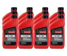 Motorcraft XT5QMC Mercon V Automatic Transmission Fluid, 1 Quart (Pack of 12)