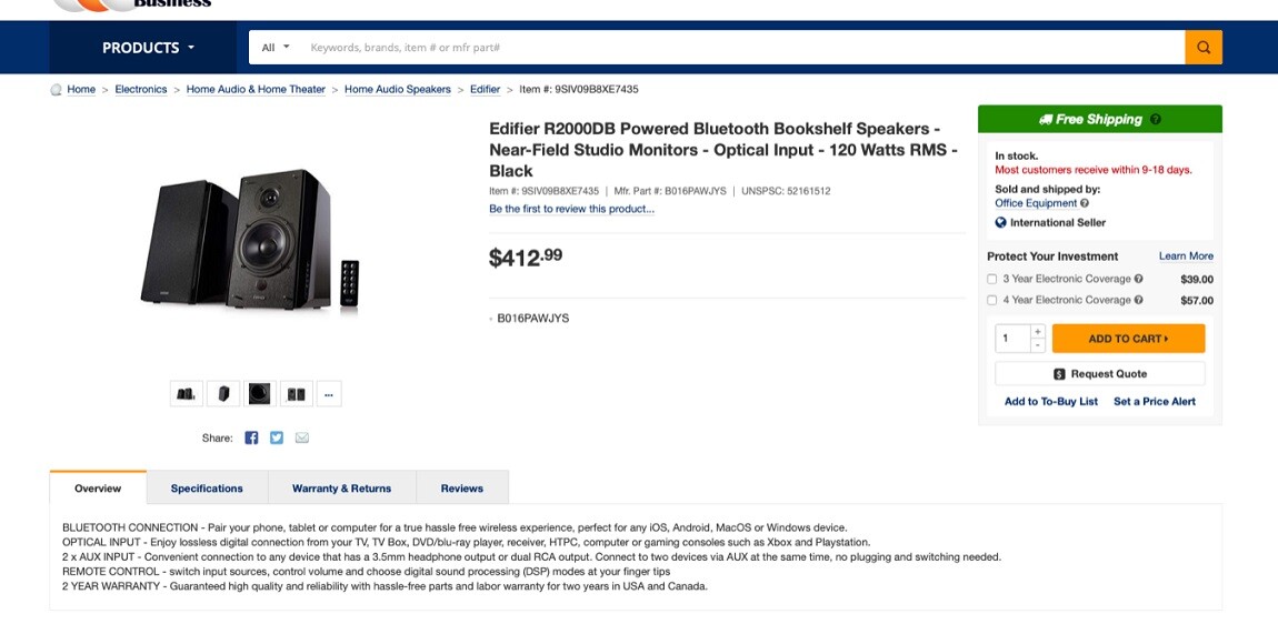 edifier r2000db price