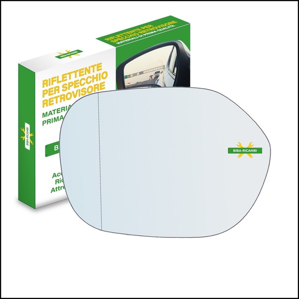 Glas RüCkspiegel AsphäRisch Seite Sx-Guidatore FüR Toyota Yaris Verso (-image