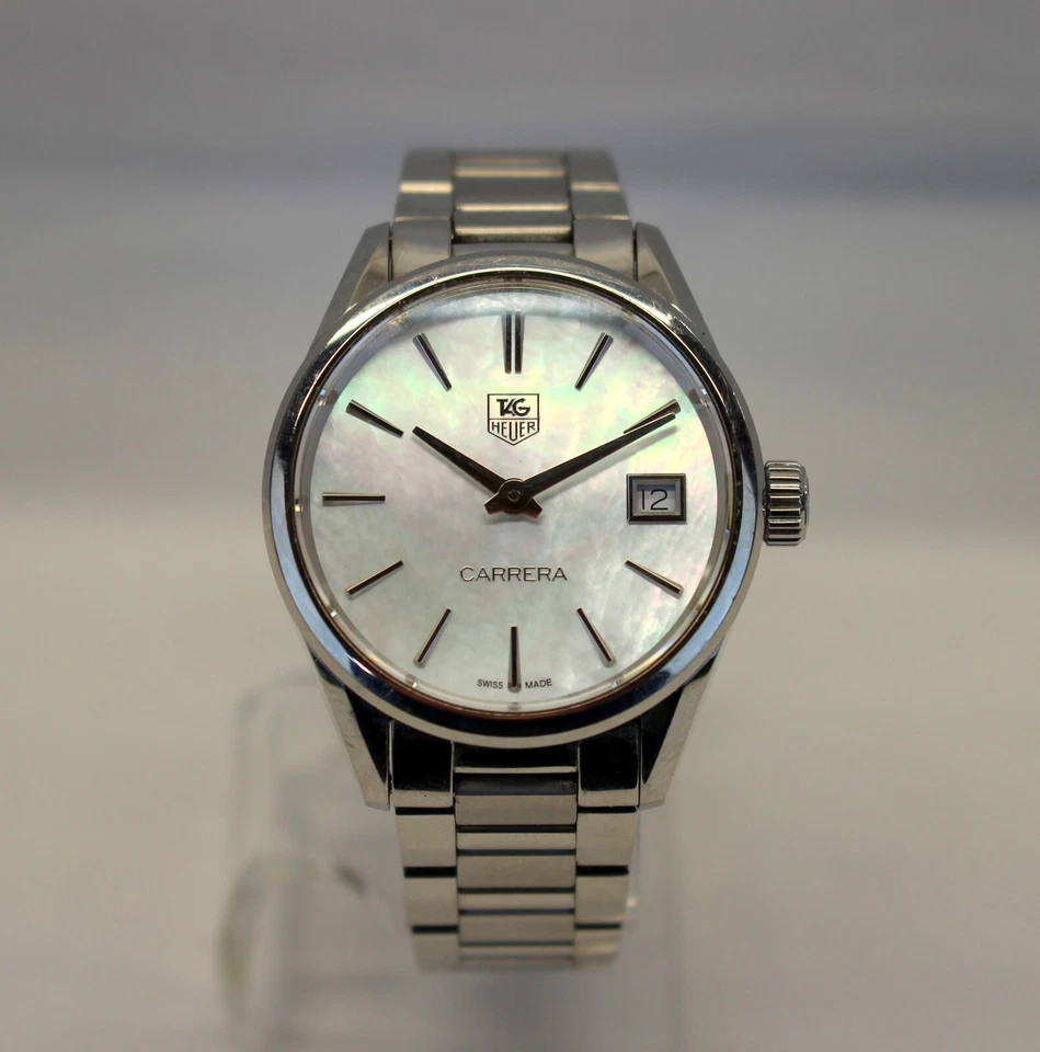 💥TAG HEUER Carrera Quartz Watch MOP DIAL WAR1311-0 Unisex 32mm Stainless 💥 - image 2 of 4