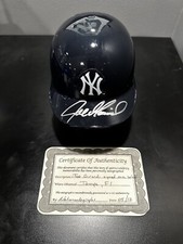 New York Yankees JOE GIRARDI Signed Mini Baseball MLB Helmet W/ COA Nationwide