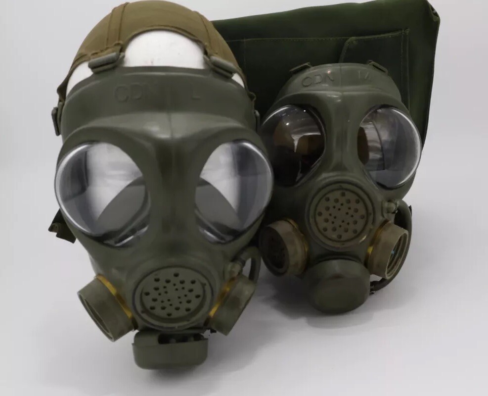 Rare Vintage Canadian Military C4 Gas Mask Size M | eBay