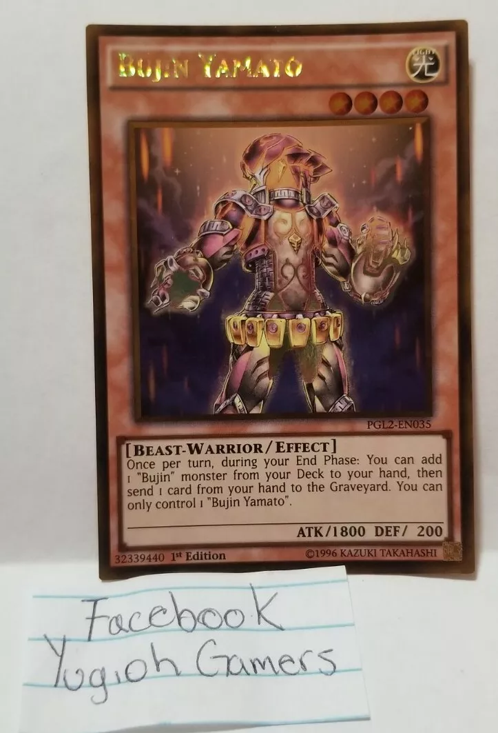 YUGIOH BUJIN YAMATO PGL2 GOLD LIGHT PLAYED