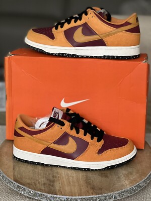 New 9.5w/8 Men NIKE DUNK LOW CL ORANGE sb 317815 681 New Look At Pics And Read