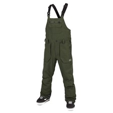VOLCOM Mens 2022 Snowboard Snow - Rain Gore Bib Overall Pants - Saturated Green