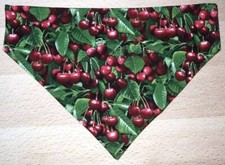 Red Cherries Cherry Fruit Food Neckerchief Dog Kerchief Bandana Neckwear