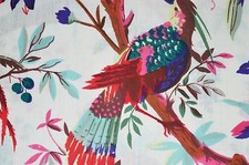 5 yard Indian Cotton Hand Block Sanganeri Printed Handmade Cotton Fabric Natural