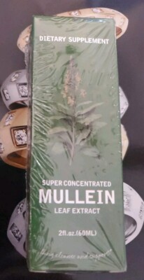 Mullein Leaf Extract Lung Cleanse Health Drops Natural Herbal 2 Oz 60mL 2027