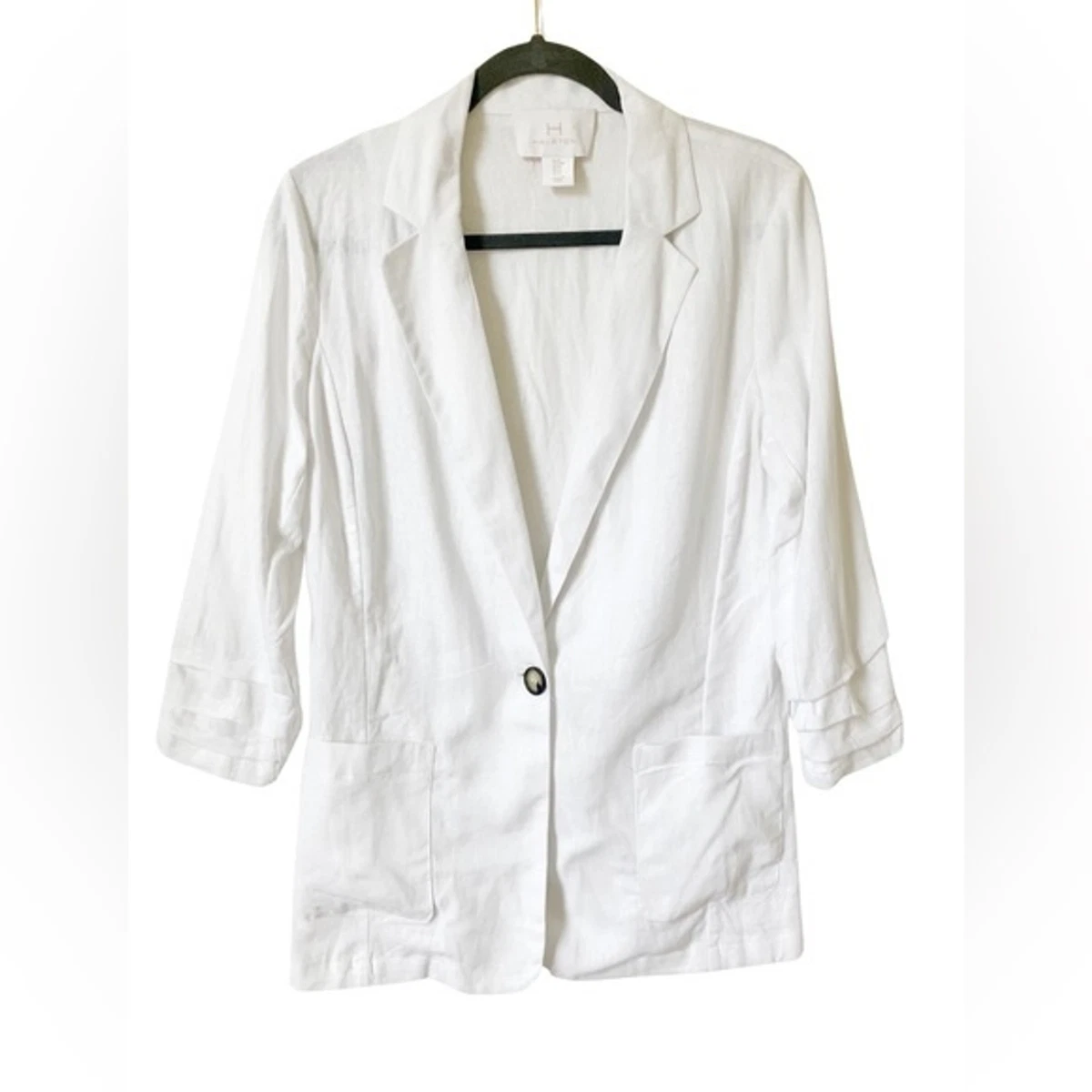 H and hotsell m white blazer