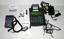 Verifone Nurit 2085 Grey Credit Card machine Pin Pad AC Adapter and Cords - Used