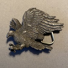 Vintage 1980 Belt Buckle Eagle Bergamot Brass Works Co.
