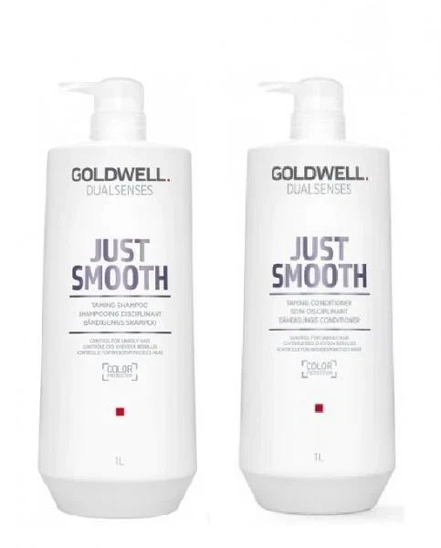 Goldwell Dualsenses Just Smooth Shampoo 1000ml and Conditioner 1000ml Duo