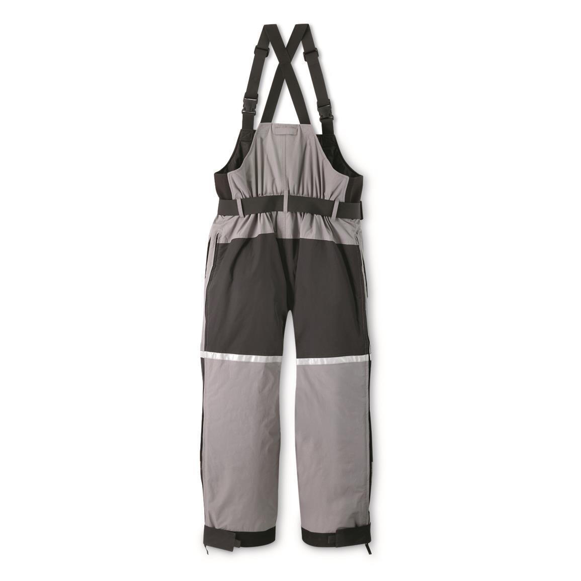 New Cold Barrier 2.0 Bibs, Ice fishing, Snow Bibs, Gray/Black Multiple