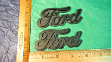 Be66 Ford Emblems Vintage Plastic Script 1960-70s Unknown Model Year Application