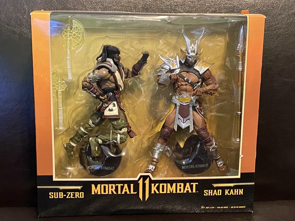  Sub Zero vs. Shao Khan Mortal Kombat 11 McFarlane Toys Action  Figure 2-Pack : Toys & Games