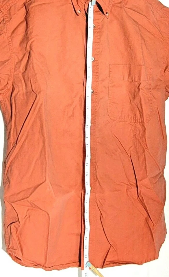 Trader Bay Men's Orange Short Sleeve Button Down Shirt Size M - Image 4 of 4