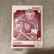 Adrian Kempe ONE-OF-ONE Magenta Printing Plate 22-23 NHL Card