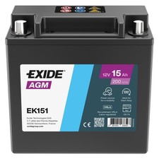 Batteria AGM Exide Ek151 12V 15ah 200A Mercedes A2115410001 Jaguar Land Rover - Miniatura 1