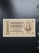 Ukraine WW2 200 Mark Karbowanez Banknote 1942