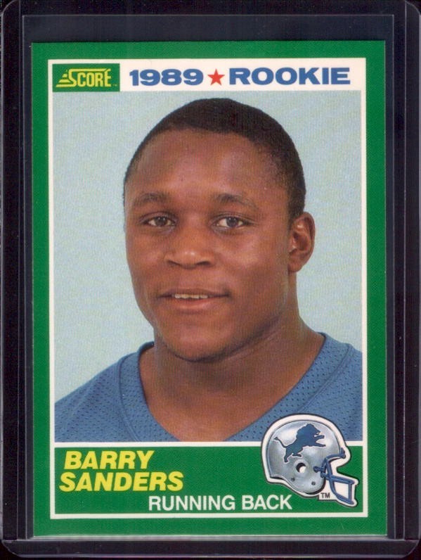 BARRY SANDERS 1989 Score #257 Rookie RC Detroit Lions