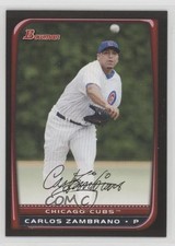 2008 Bowman Carlos Zambrano #14 yf0