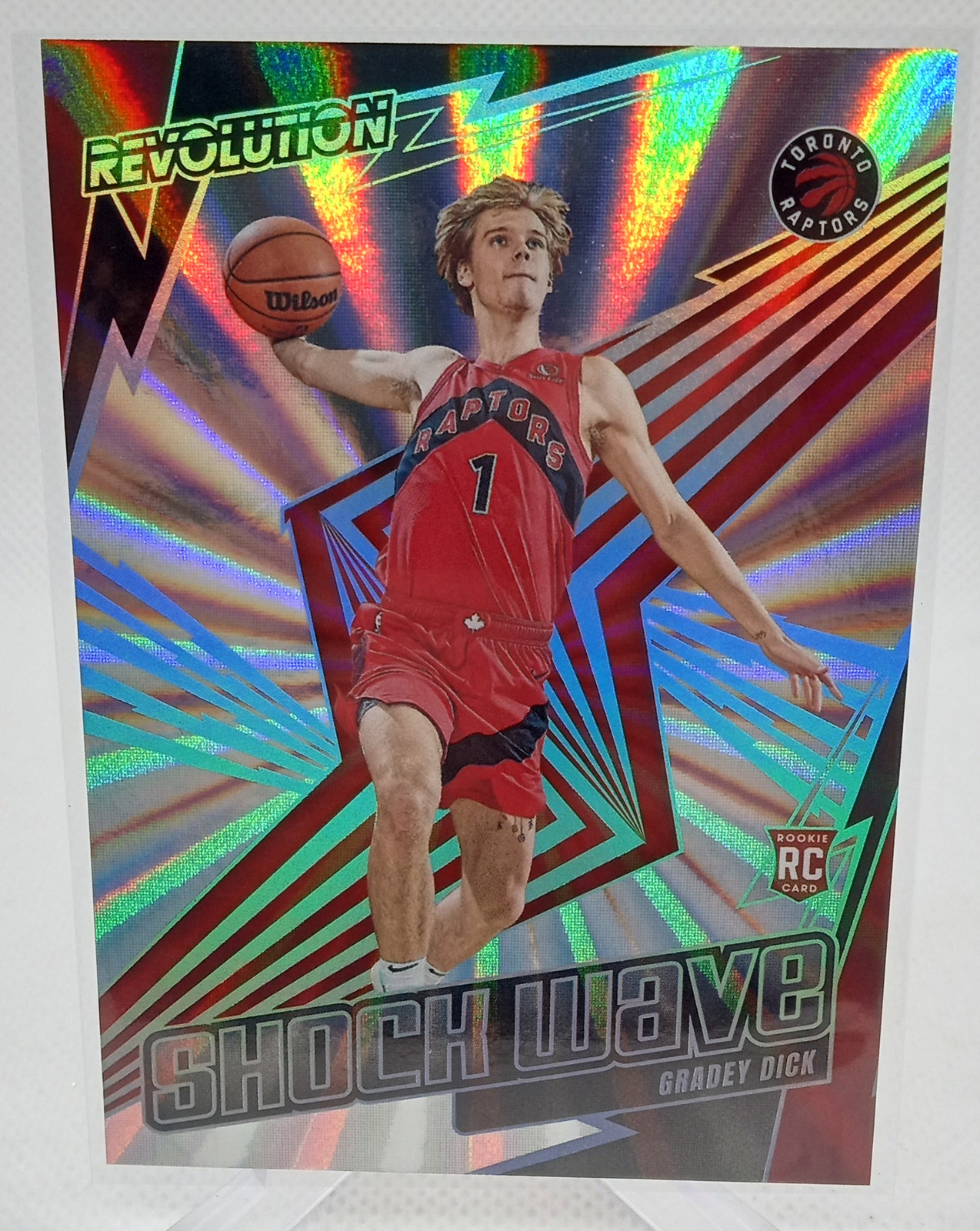 2023-24 Panini Revolution #12 Gradey Dick Shock Wave Sunburst #/75 Rookie