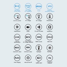 ›Digital Clamp Meter Multimeter 1000A AC Current Voltage Temperature Capacitance