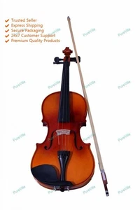 4/4 Violon de taille pleine, épinette de bois de pin Combo supérieur (boîte à cheveux, Bow, Rosin)