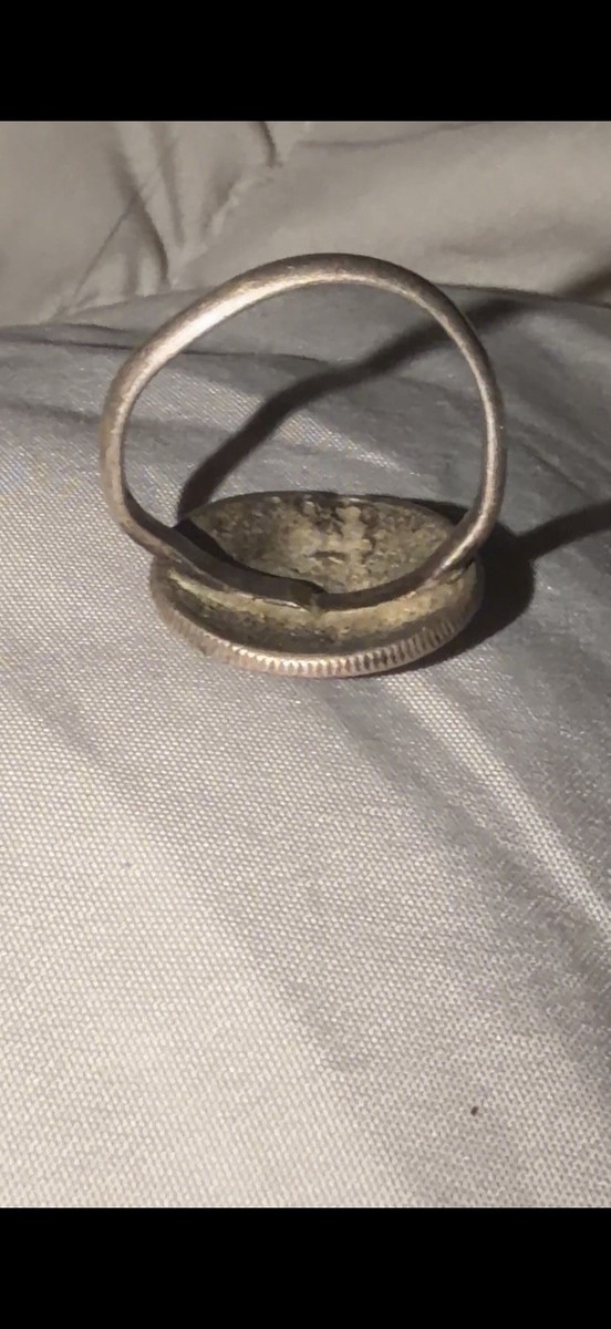 Vintage Old 1943 Mercury Dime Ring Sterling Silver US Coin Jewelry Band 7.5 ? View 2