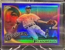 2010 Topps Chrome Baseball Ryan Braun Purple 146/599