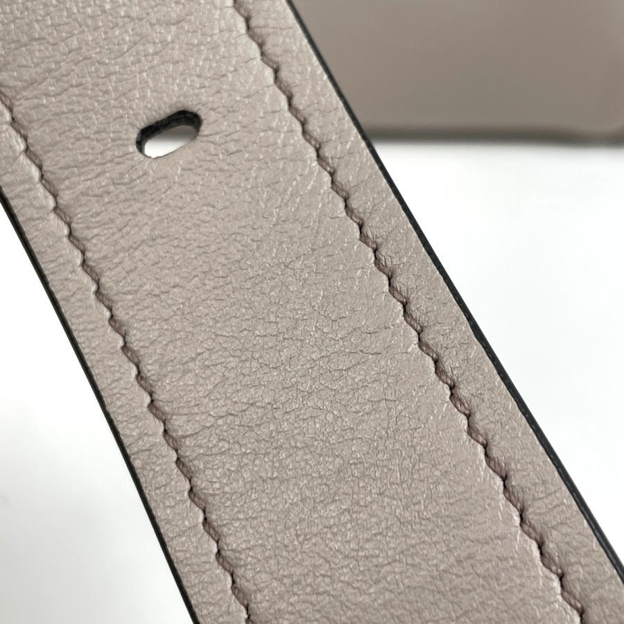 PRADA 2-Way Shoulder Handbag 1BA175 Leather Greige with Shoulder Strap #BS1379 thumbnail 6