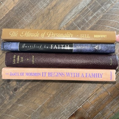 Lot Of 4 Vtg. Mormon LDS Books Hardback Various Years (1948, 1980, 1983, 2001)