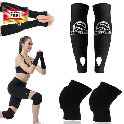 Volleyball Schutzausrüstung Set aus Armmanschetten und Knieschonern für Jugendli