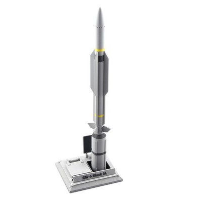 41cm PLA Plastic 1/18 Scale US Navy SM-6 Shipborne Air Defense Missile Model