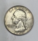 1962 P Washington Quarter 25c Philadelphia 90% Silver US Coin