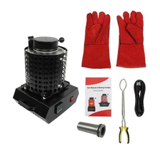 1400W Electric Gold Melting Furnace Forge kit 110V + Mesh W/ 3KG Crucible 2012℉