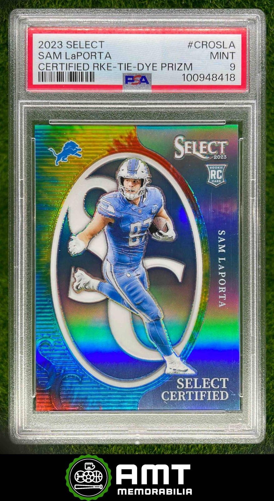 Sam LaPorta Panini Select Certified Rookies #CROSLA Tie Dye