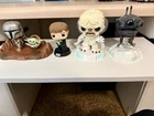 Funko Pop! Vinyl Star Wars Figures Mandalorian Grogu Luke Wampa Probe Droid