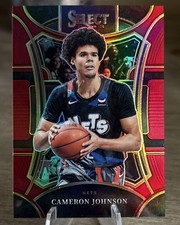 2023-24 Panini Select - Mezzanine Level Cameron Johnson #389 Maroon Prizm /175