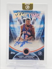 LARRY JOHNSON 2025-26 TOPPS 3 GAME TIME AUTOGRAPH KNICKS AUTO /49 Q5721