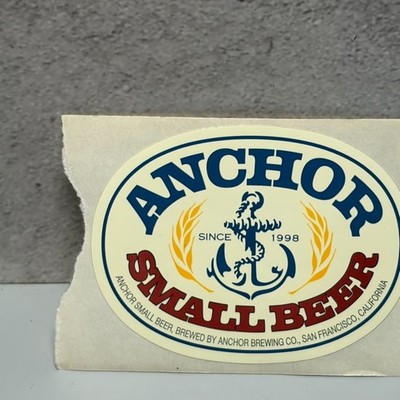 Anchor Brewing Co. Small Beer Handle Sticker Advertising Decal Brewery SF CA