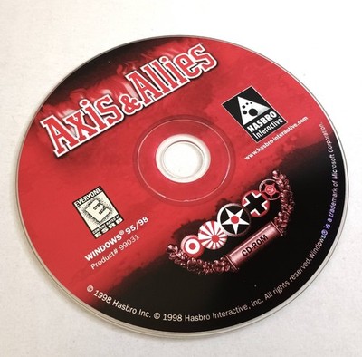Axis & Allies Windows 95/98 CD ROM PC Video Game - Disc Only