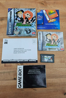 Kim Possible 2: Drakken's Demise Nintendo Game Boy Advance GBA CIB W/ Poster