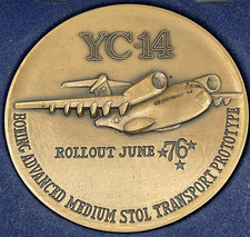 June 1976 YC14 Rollout Boeing Advanced Medium Stol Transport Prototype Medallion