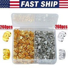 520pcs Ear Nuts Earring Backs Ear Clasp Stopper Butterfly Clutches For Jewelry